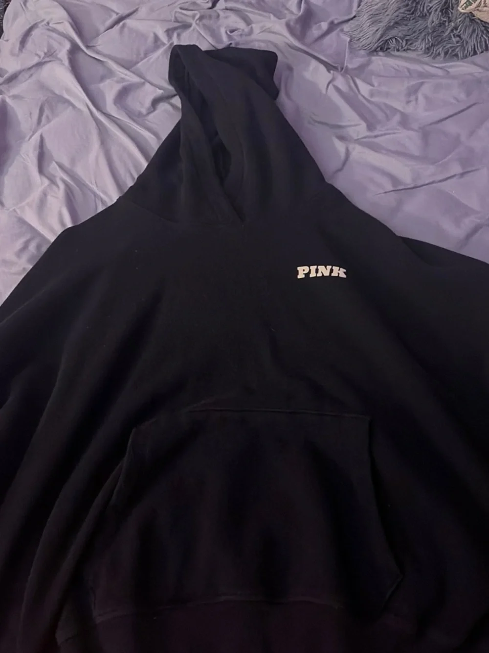 PINK Victoria's Secret Black Pullover Hoodie